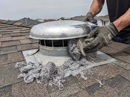 Cleaning Dryer Vent On Roof in St. Cloud