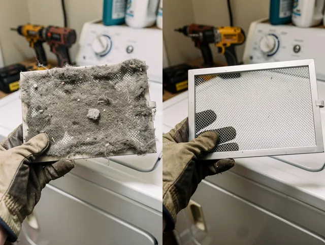 Professional lint trap cleaning by St. Cloud Dryer Vent Cleaning in St. Cloud