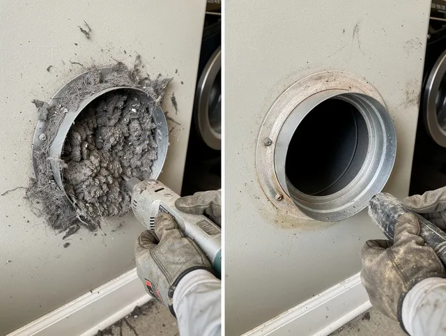 Professional clogged vent cleaning by St. Cloud Dryer Vent Cleaning in St. Cloud